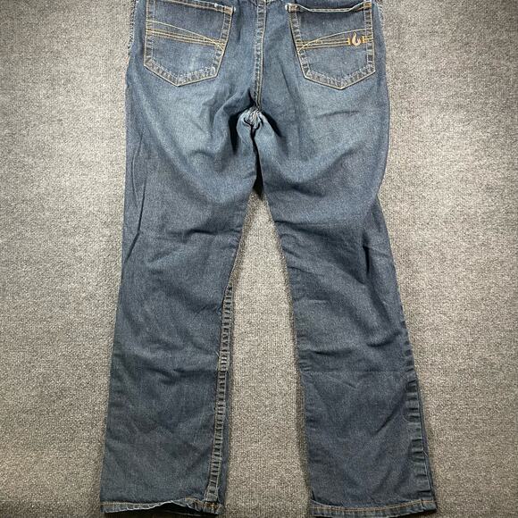 Lapco FR Fire Resistant Modern Jeans Men's 38X34 Actual (39X33) Blue Dark Wash - Picture 9 of 12